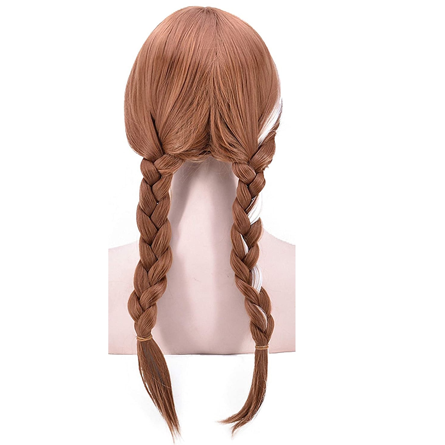 cosplay paruka vlnitá střední část paruka jednobarevná mix hnědé syntetické vlasy dámské bílé paruky halloween paruky 2025 - $19.49 –P5