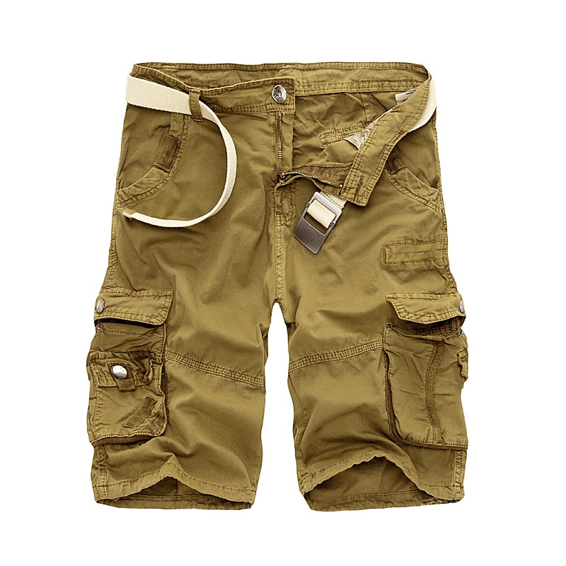 Herre Cargoshorts Shorts til turbruk Benetrekk Multi lomme Flere lommer عادي Kamuflasje Farge Pustende Utendørs Knelengde Avslappet Daglig Gatemote Stilfull Gul Militærgrønn Mikroelastisk 2025 - $28.99 –P4