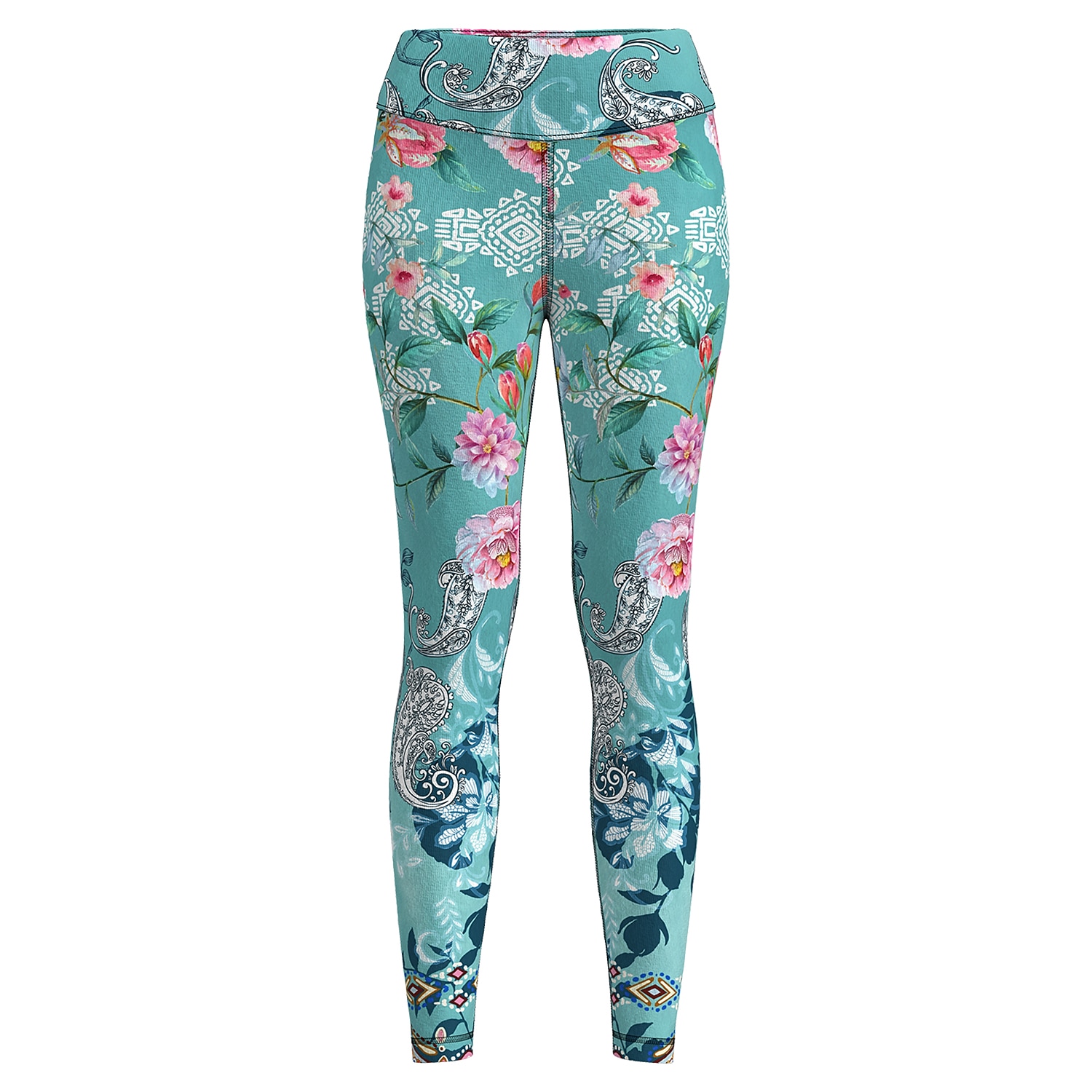 Per donna Pantaloni da yoga Sollevamento glutei Controllo addominale Vita Alta Allenamento in Palestra Corsa Fitness Collant Leggings Paisley Stampa Verde Autunno Inverno Gli sport Abbigliamento del 2026 a $16.99 –P2