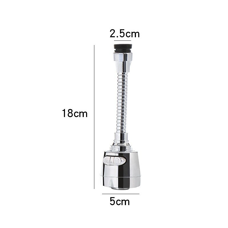 kraan spatkopverlenging universele kraanwaterdouche waterbesparende roterende filtersproeier 2025 - $6.49 –P2