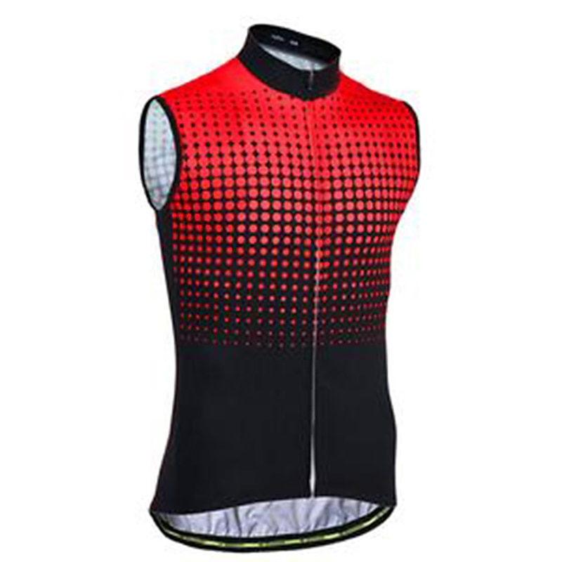 Herr Cykeltröja Ärmlös Cykel Tröja med 3 bakfickor Bergscykling Vägcykling Andningsfunktion Mjuk Reflexremsa Bakficka Gul Röd Blå Lutning Polyester sporter Kläder 2025 - $27.99 –P1