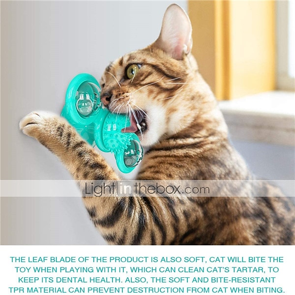 Cat Teasers Interactive Toy Rotating Toy Cat Toys Set Windmill Interactive Cat Toys Fun Cat Toys Cat Kitten 1 set Round Pet Friendly Massage Pet Exercise with Light Catnip Ball Plastic Gift Pet Toy 2025 - $20.99 –P13