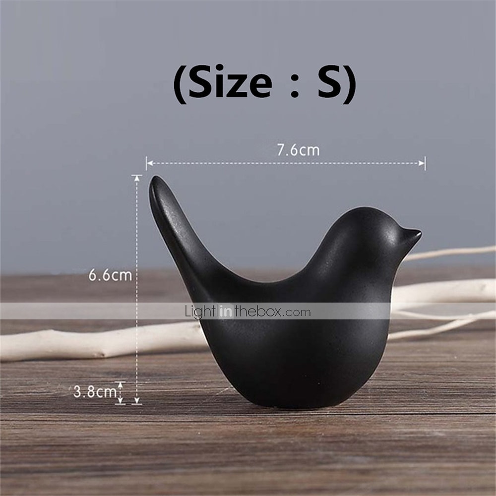 1 шт., керамические статуэтки птиц, маленькие животные, домашний декор, современный стиль, декоративные украшения для гостиной, спальни, офисного рабочего стола, шкафов 2025 - $9.99 –P2