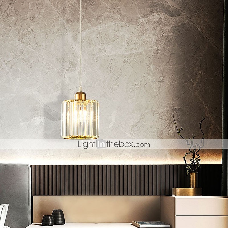 14 cm LED Pendant Light Lantern Desgin Crystal Modern Bedside Light Dining Room Restaurant Bar Metal Painted Finishes 110-120V 220-240V 2025 - $92.99 –P5