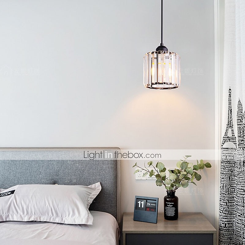 14 cm LED Pendant Light Lantern Desgin Crystal Modern Bedside Light Dining Room Restaurant Bar Metal Painted Finishes 110-120V 220-240V 2025 - $92.99 –P8
