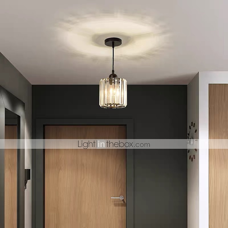 14 cm LED Pendant Light Lantern Desgin Crystal Modern Bedside Light Dining Room Restaurant Bar Metal Painted Finishes 110-120V 220-240V 2025 - $92.99 –P4