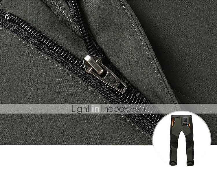 Férfi Planinarske hlače Softshell nadrág Tél Külső Melegen tartani Ripstop Szélbiztos Gyapjú bélés Nadrágok Alsók Fekete Szürke Pamut Kempingezés és túrázás Vadászat Halászat S M L XL XXL 2025 - $29.99 –P6