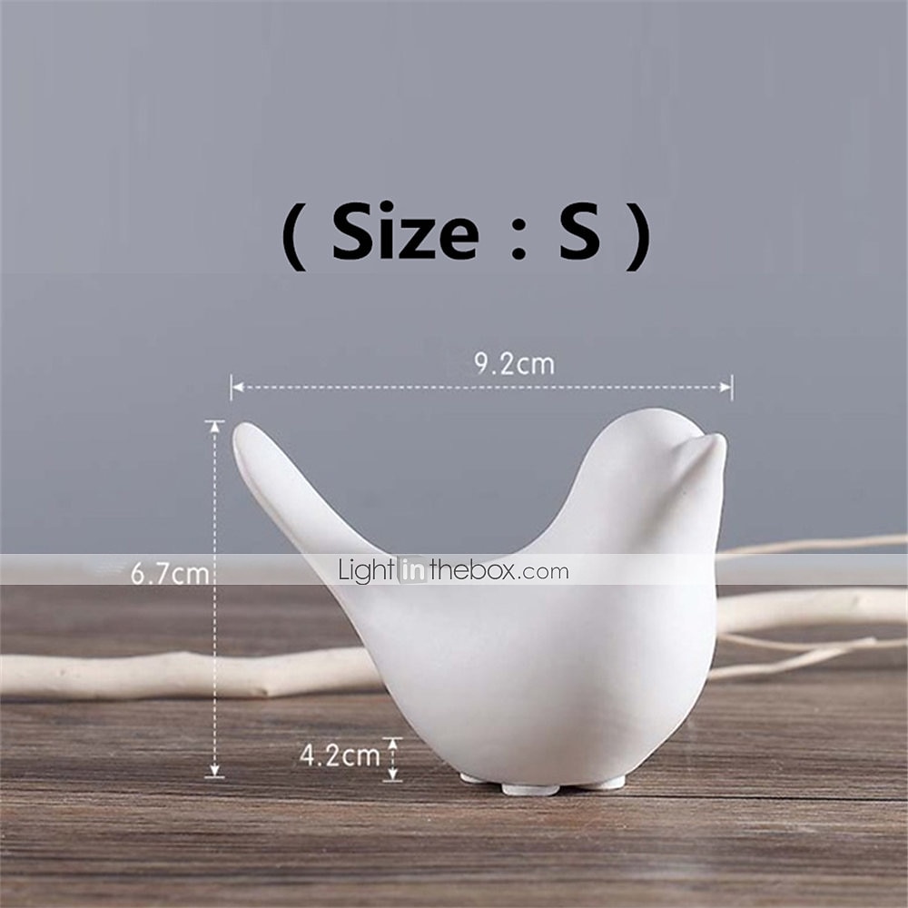 1 шт., керамические статуэтки птиц, маленькие животные, домашний декор, современный стиль, декоративные украшения для гостиной, спальни, офисного рабочего стола, шкафов 2025 - $9.99 –P4