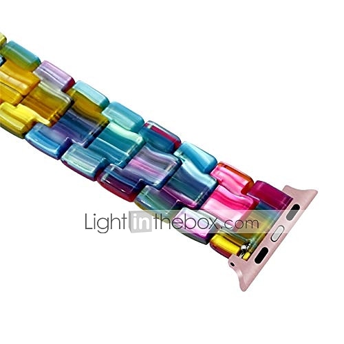 Smart Watch Band for Apple iWatch Sreies 8 7 6 5 4 3 2 1 SE Ultra 49mm 45mm 44mm 42mm 41mm 40mm 38mm Resin Smartwatch Strap Women Bracelet Stainless Steel Buckle Jewelry Bracelet Replacement  2025 - $24.99 –P5
