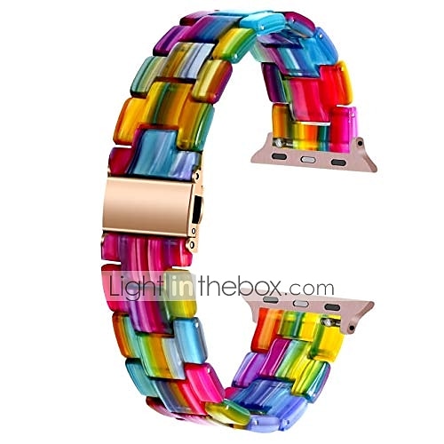 Smart Watch Band for Apple iWatch Sreies 8 7 6 5 4 3 2 1 SE Ultra 49mm 45mm 44mm 42mm 41mm 40mm 38mm Resin Smartwatch Strap Women Bracelet Stainless Steel Buckle Jewelry Bracelet Replacement  2025 - $24.99 –P1