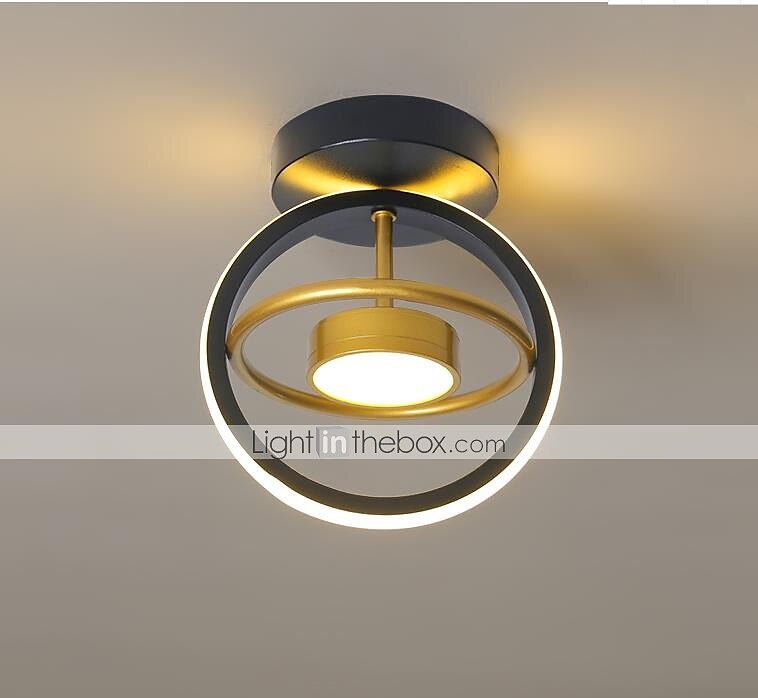 24cm LED Ceiling Light Modern Nordic Round Square Geometric Shapes Porch Light Corridor Aisle Flush Mount Lights Metal Painted Finishes LED Modern 220-240V 2025 - $137.99 –P6