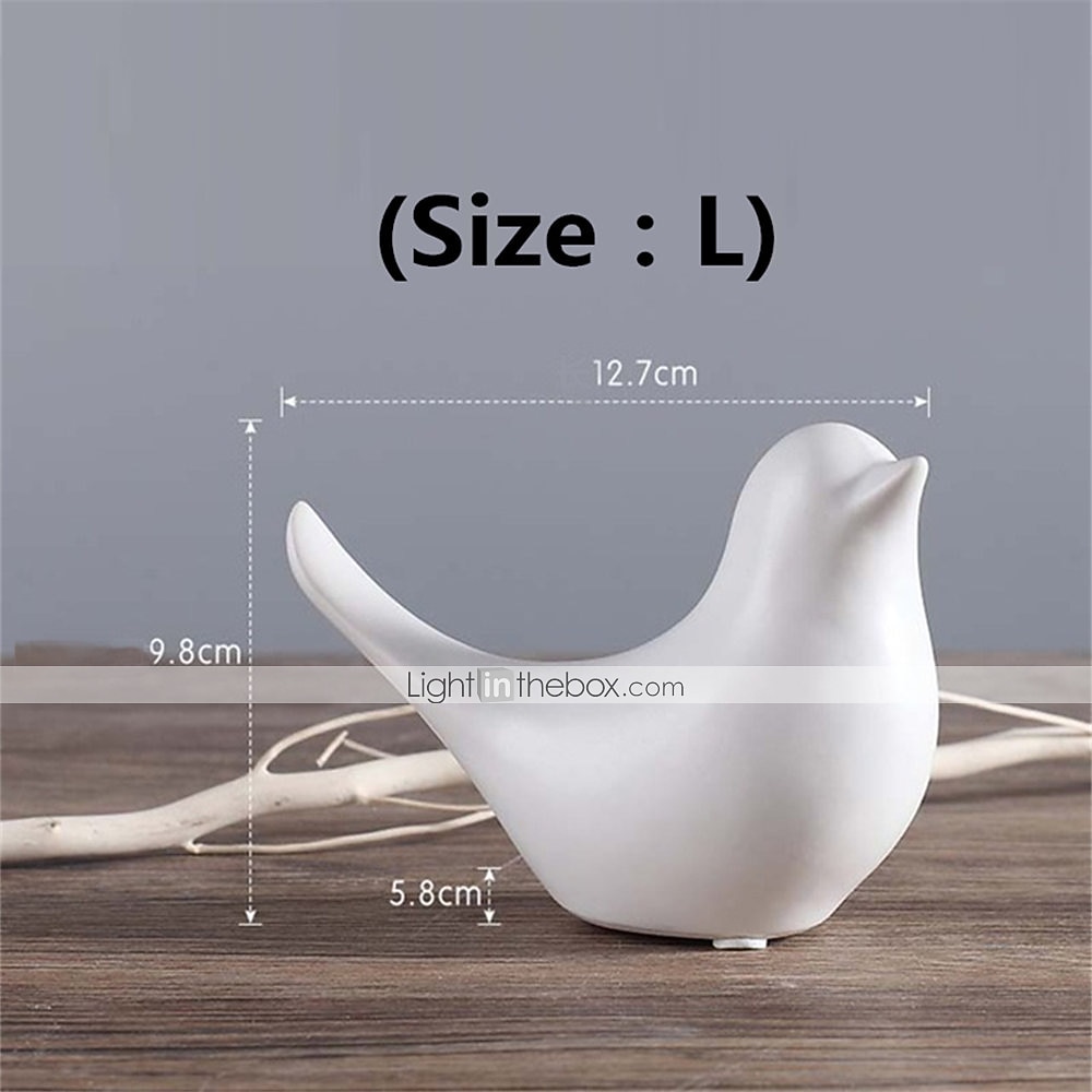 1 шт., керамические статуэтки птиц, маленькие животные, домашний декор, современный стиль, декоративные украшения для гостиной, спальни, офисного рабочего стола, шкафов 2025 - $9.99 –P3