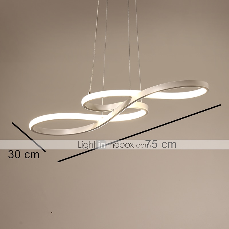 LED Pendant Light 75cm Acrylic Dimmable Chandelier Adjustable Note Design Modern for Home Living Room Lighting ONLY DIMMABLE WITH REMOTE CONTROL 2025 - $160.99 –P14