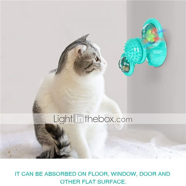 Cat Teasers Interactive Toy Rotating Toy Cat Toys Set Windmill Interactive Cat Toys Fun Cat Toys Cat Kitten 1 set Round Pet Friendly Massage Pet Exercise with Light Catnip Ball Plastic Gift Pet Toy 2025 - $20.99 –P14