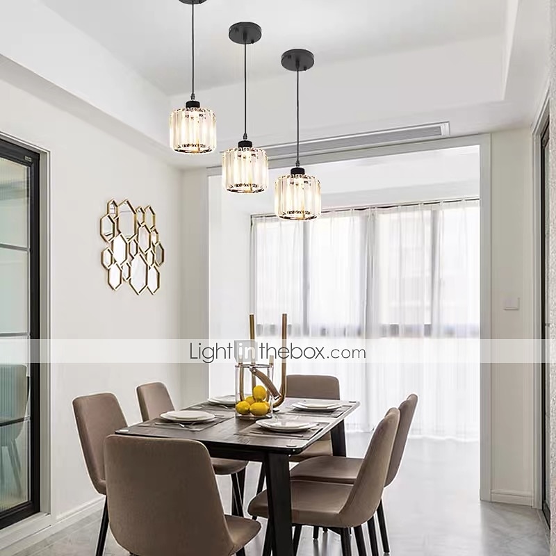 14 cm LED Pendant Light Lantern Desgin Crystal Modern Bedside Light Dining Room Restaurant Bar Metal Painted Finishes 110-120V 220-240V 2025 - $92.99 –P7