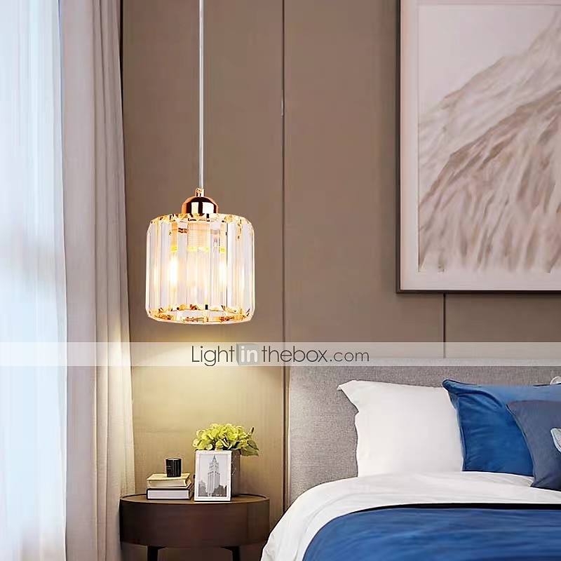 14 cm LED Pendant Light Lantern Desgin Crystal Modern Bedside Light Dining Room Restaurant Bar Metal Painted Finishes 110-120V 220-240V 2025 - $92.99 –P6