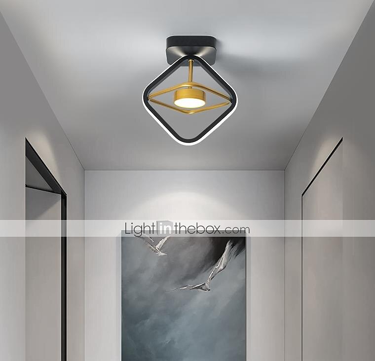 24cm LED Ceiling Light Modern Nordic Round Square Geometric Shapes Porch Light Corridor Aisle Flush Mount Lights Metal Painted Finishes LED Modern 220-240V 2025 - $137.99 –P5