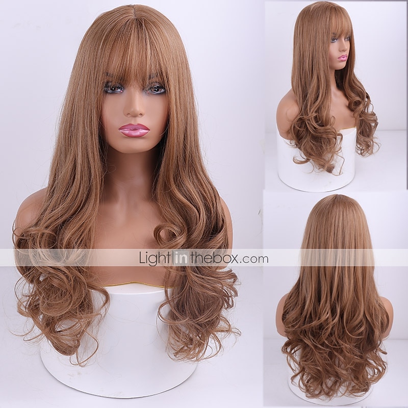 Synthetische pruiken Body Golf Middelste stuk Machinegemaakt Pruik Roze Lang A1 A2 A3 A4 A5 Synthetisch haar Dames Klassiek Modieus Roze Rood / Alledaagse kleding 2025 - $24.99 –P11