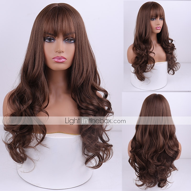 Synthetische pruiken Body Golf Middelste stuk Machinegemaakt Pruik Roze Lang A1 A2 A3 A4 A5 Synthetisch haar Dames Klassiek Modieus Roze Rood / Alledaagse kleding 2025 - $24.99 –P10