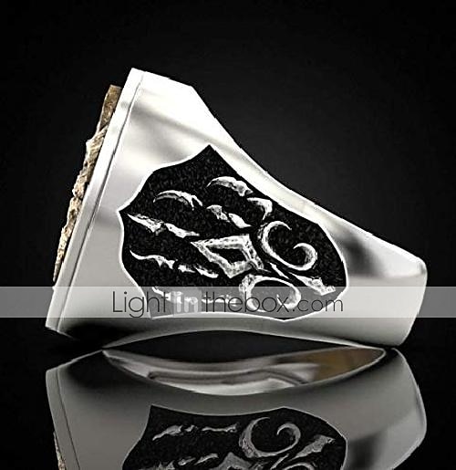anelli in acciaio inossidabile per uomo - anelli fantastici norse odin fenrir anello vichingo mago guerriero cacciatore testa di lupo in rilievo zampa di lupo anelli di gioielli vantaggiosi - moda del 2025 a $5.49 –P4