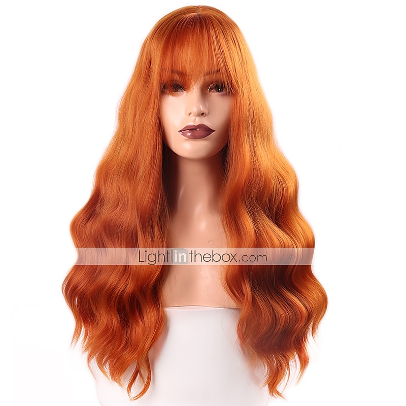 Synthetische pruiken Body Golf Middelste stuk Machinegemaakt Pruik Roze Lang A1 A2 A3 A4 A5 Synthetisch haar Dames Klassiek Modieus Roze Rood / Alledaagse kleding 2025 - $24.99 –P4
