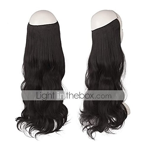 hair extensions onzichtbare geheime draad verborgen kroon hair extensions een stuk krullend golvend verborgen haarverlenging synthetische haarstukjes voor vrouwen 20 inch 2026 - $10.99 –P4