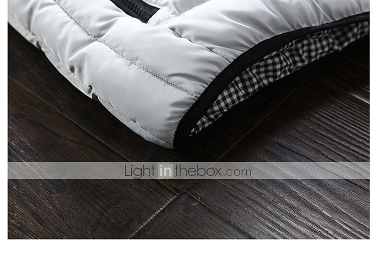 Herren Einfarbig Laufwesten Daunenweste Steppweste Frühling Herbst Winter Kariert Vollreißverschluss Innentasche Ärmellos Lässig Athleisure Stehkragen Thermowarm Wasserdicht Winddicht Atmungsaktiv 2026 - $28.99 –P10