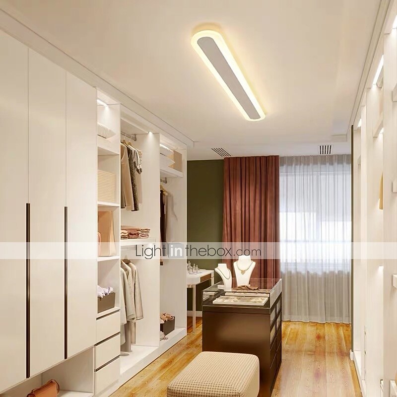Lightinthebox 80cm conduziu luzes de parede lâmpada de parede longa minimalista simples quarto sala de jantar luz de parede acrílica 220-240v 20 w de 2025 por $132.99 –P6