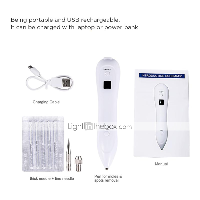 Electric LCD Display Portable Freckle Warts Dot Mole Dark Spot Freckle Removal Eraser Pen Salon Beauty Tool Valentine's Day Gift 2026 - $22.99 –P5