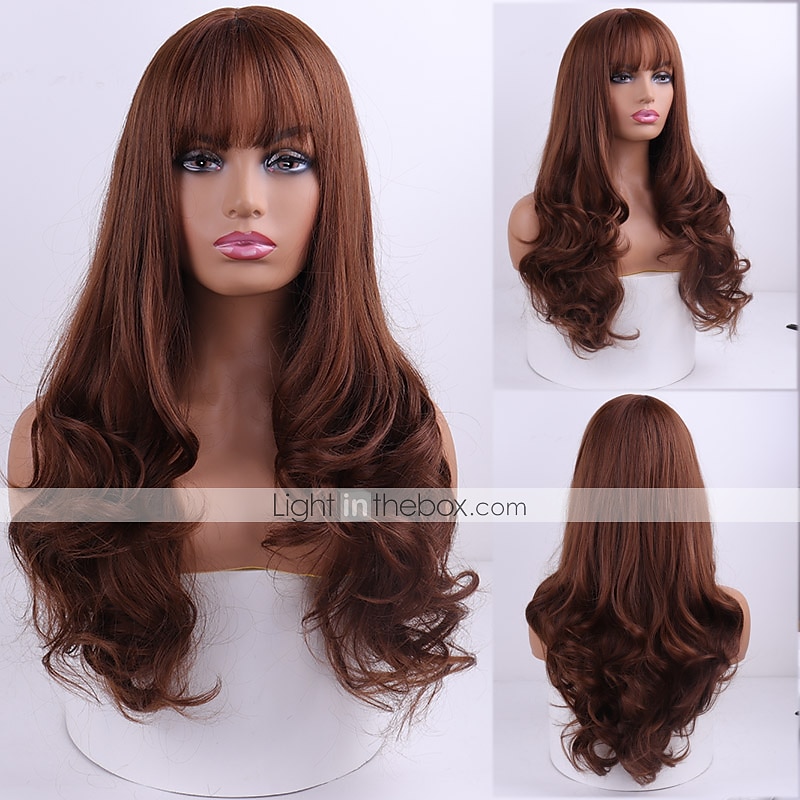 Synthetische pruiken Body Golf Middelste stuk Machinegemaakt Pruik Roze Lang A1 A2 A3 A4 A5 Synthetisch haar Dames Klassiek Modieus Roze Rood / Alledaagse kleding 2025 - $24.99 –P8