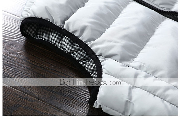 Herren Einfarbig Laufwesten Daunenweste Steppweste Frühling Herbst Winter Kariert Vollreißverschluss Innentasche Ärmellos Lässig Athleisure Stehkragen Thermowarm Wasserdicht Winddicht Atmungsaktiv 2026 - $28.99 –P8