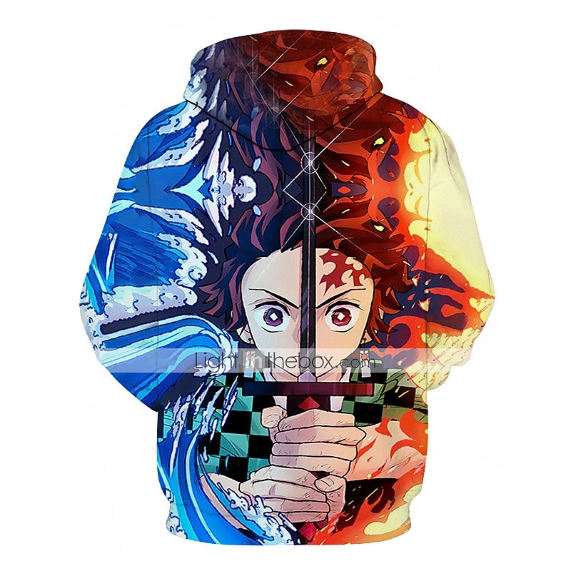 Kamado Tanjirou Costume de Cosplay Sweat à capuche Anime 3D Imprimés Photos Imprimé Harajuku Art graphique Pour Homme Femme Adulte Rentrée scolaire de 2025 ? $34.99 –P2