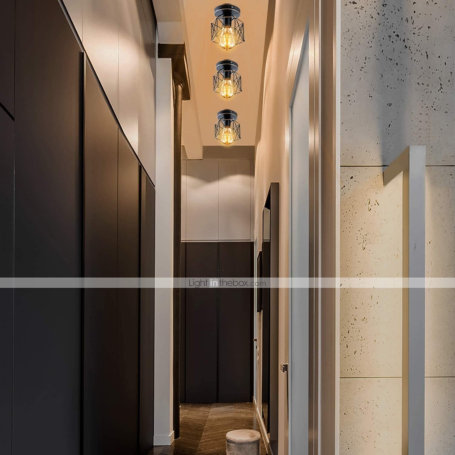 14cm LED pendentif lumière porche lumière couloir couloir encastré lumières métal noir pays 110-120v 220-240v de 2026 ? $40.99 –P7