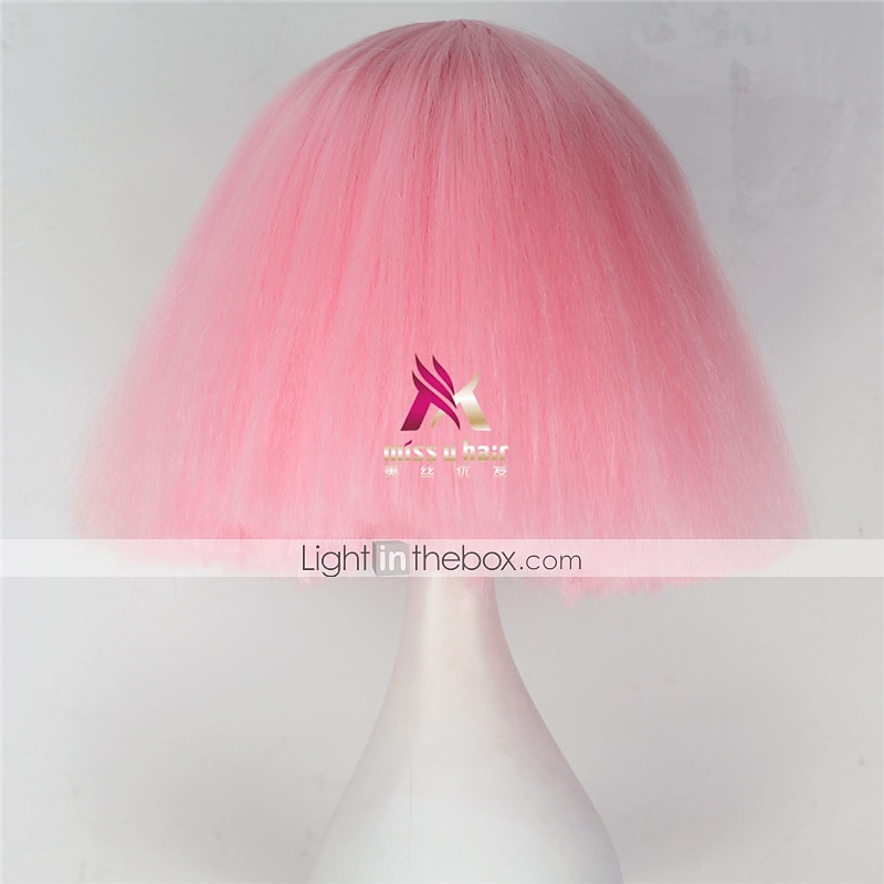 perruque synthétique lady gaga perruque courte droite marron foncé gris argenté blond foncé rose vert cheveux synthétiques 12 pouces femmes confortables duveteuses rouge rose perruques de carnaval de 2025 ? $31.99 –P10
