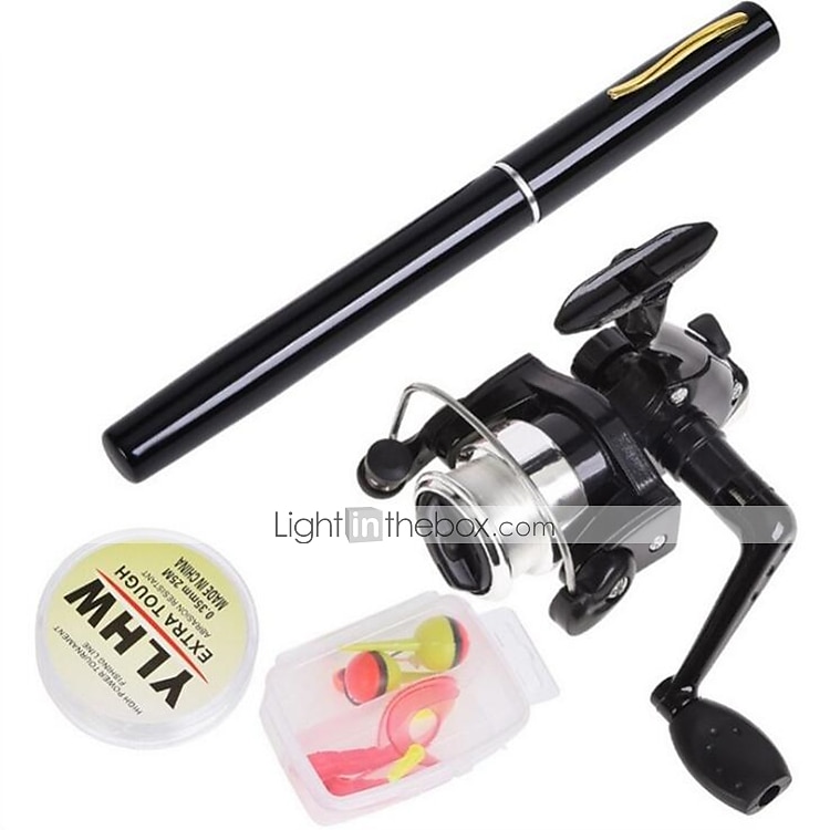 Fishing Rod and Reel Combo Pen Rod 160 cm Mini Portable Telescopic