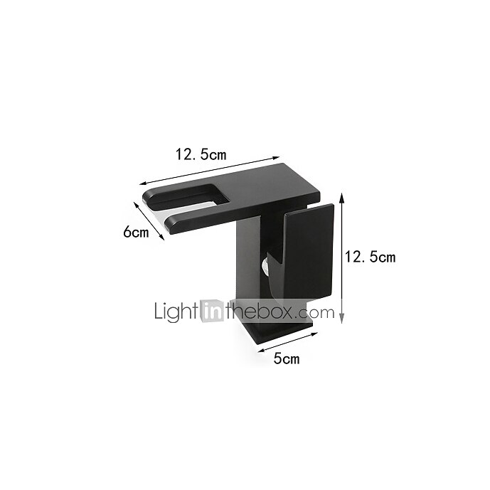 Modern Style Bathroom Sink Faucet LED/Waterfall Electroplated Centerset Single Handle One HoleBath Taps/Bathroom Sink Faucet+ Accessories/Contemporary/Vintage/Yes/Brass 2025 - $121.99 –P1
