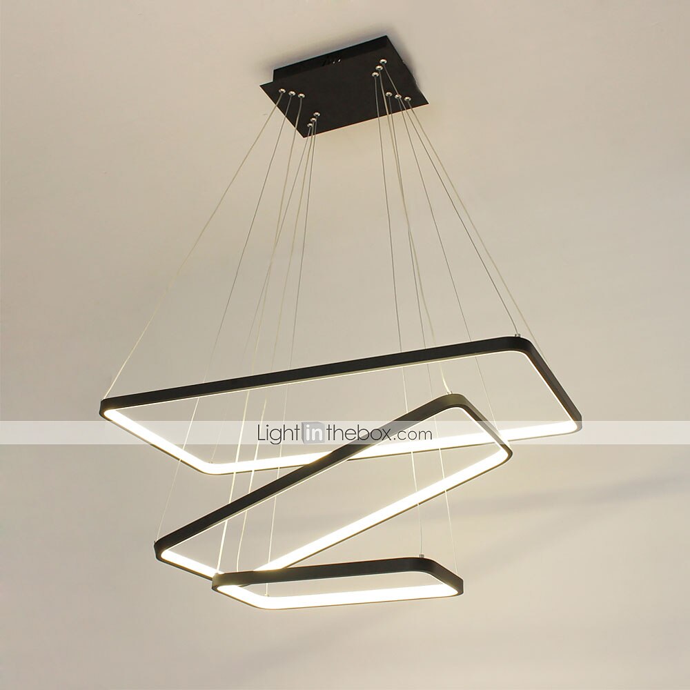 Подвесной светильник с регулируемой яркостью 80 см, светодиодный светильник геометрической формы, линейный, для гостиной, столовой, 110-120 В / 220-240 В 2026 - $299.99 –P4