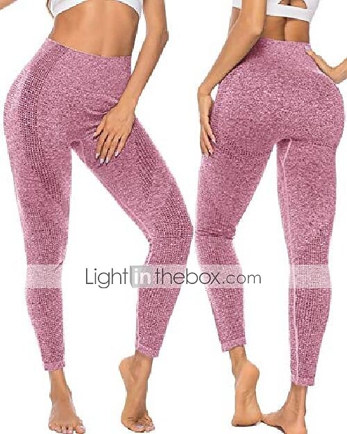 high waisted seamless leggings for women butt lift tummy control workout  tights gym yoga pants slim 2024 - $22.99