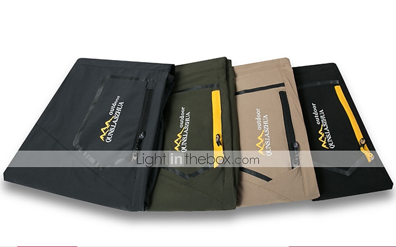 wandelen stretch broek heren converteerbare sneldrogende lichtgewicht afritsbare outdoor reizen safari broek # 818-khaki-40 2025 - $35.99 –P13