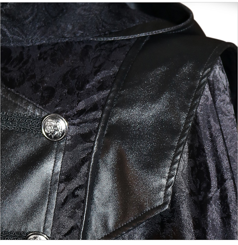 Retrò Vintage Punk & Gotico Medievale Cappotto Mascherata Medico della peste Taglie Forti Jacquard Costume Per uomo Mascherata Feste Adulti Cappotto del 2026 a $74.99 –P6