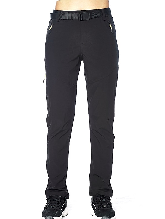 Naisten Vaellushousut Kesä Ulko- Vedenkestävä Ihoystävällinen Nopea kuivuminen Venyvä Housut Alaosat Joustava vyötärö Vetoketjullinen tasku Monitasku Musta Harmaa Spandex Elastaani Retkeily ja 2025 - $34.99 –P8