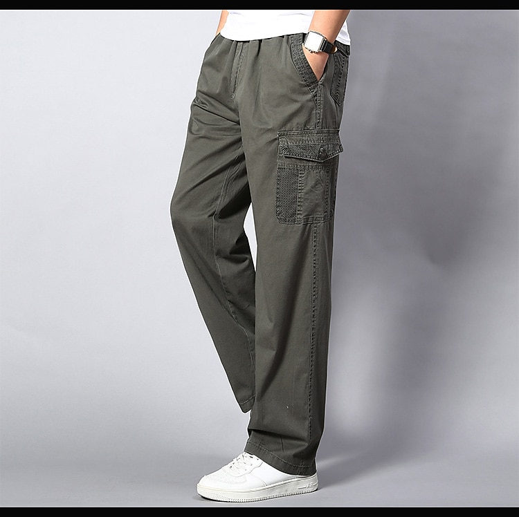 Ανδρικά Παντελόνι πεζοπορίας Παντελόνι εργασίας Τακτικές παντελόνι Στρατιωτικό Άνοιξη Χειμώνας Φθινόπωρο Εξωτερική Κανονικό Ripstop Αντιανεμικό Multi-Pocket Γρήγορο Στέγνωμα 2026 - $26.99 –P16