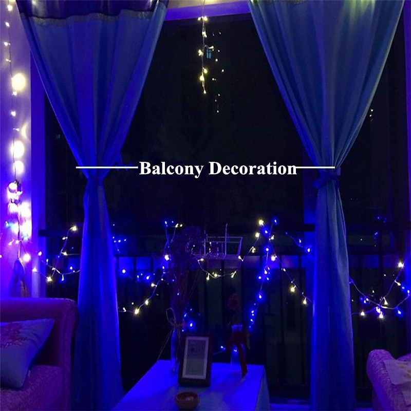 elegante bruiloft receptie feest 200led 20m lichtsnoer bruiloft feest decoratie lichten guirlande buiten waterdicht nieuwjaar 9 kleuren led lamp 2026 - $25.99 –P6