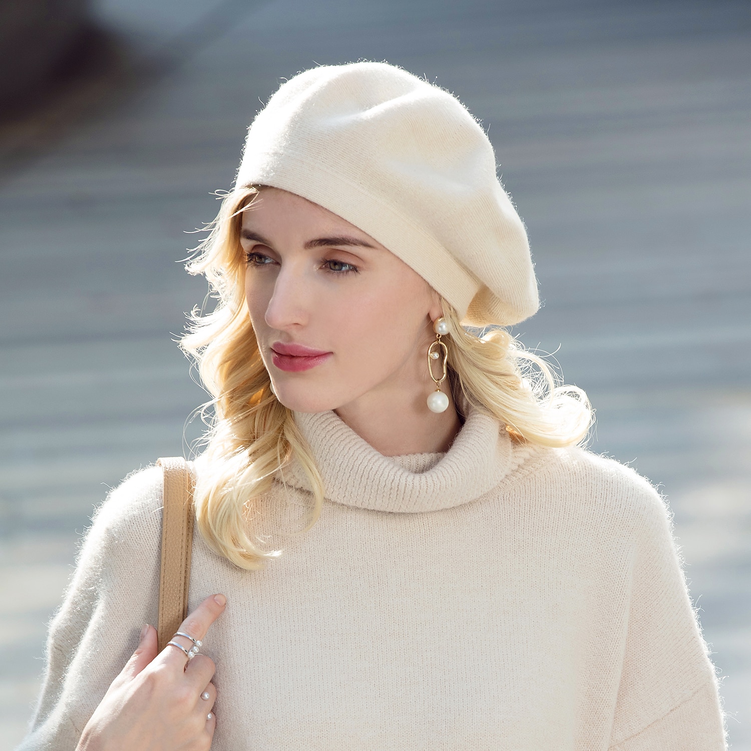 Chapeau béret en acrylique/coton et poils de lapin, style décontracté, style Kentucky Derby, Melbourne Cup, avec coiffe rayée de 2026 ? $32.99 –P13