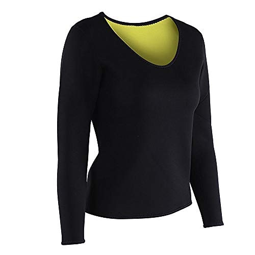 camicia da donna in neoprene caldo camicia in neoprene tuta da sauna camicia da shaper corpo sudore camicia dimagrante a maniche lunghe (m) del 2025 a $12.99 –P7