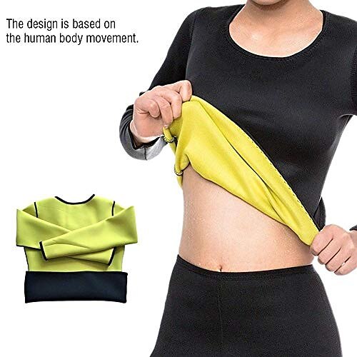 camicia da donna in neoprene caldo camicia in neoprene tuta da sauna camicia da shaper corpo sudore camicia dimagrante a maniche lunghe (m) del 2025 a $12.99 –P8