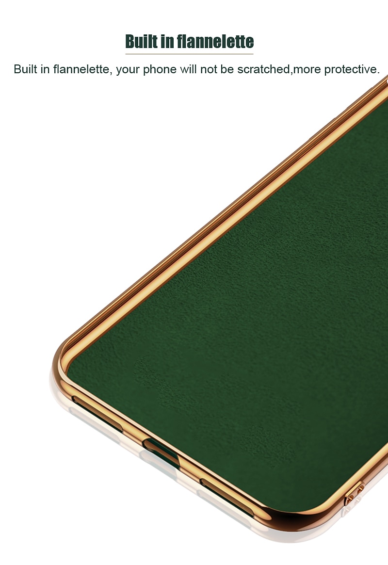 Retro Style Leather Square Gold Plated Case for iPhone 14 13 12 11 Pro Max  XS XR X 8 7 6 Plus Samsung S23 S22 S21 S20 S10 Note20 Note10 A73 A53 A52