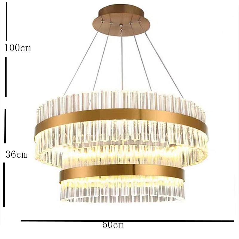 2-Light 60 cm Lantern Design Lysekroner Rustfritt stål galvanisert LED 110-120V 220-240V 2025 - $1205.19 –P4