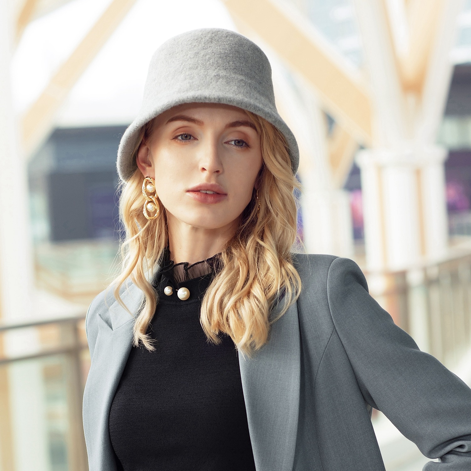 klobouky vlněný/bavlněný kbelík klobouk s volným kloboukem ležérní kentucky derby koktejlový královský klobouk s čistou barvou čelenka pokrývka hlavy 2026 - $43.99 –P10