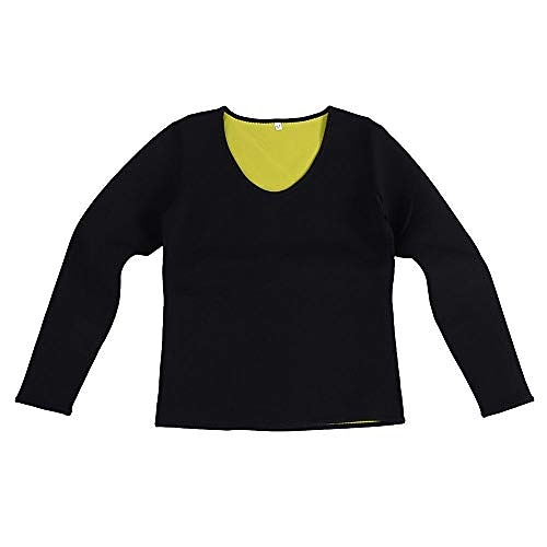 camicia da donna in neoprene caldo camicia in neoprene tuta da sauna camicia da shaper corpo sudore camicia dimagrante a maniche lunghe (m) del 2025 a $12.99 –P4